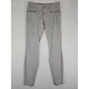 Athleta Ponte Moto 2.0 Pants Size 0 Heather Gray 27x27 Stretch Legging #868912